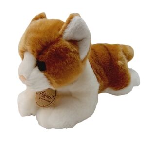 🍒 Miyoni Aurora Realistic Kitty Cat Orange Tan Tabby Plush Soft Kids Toy